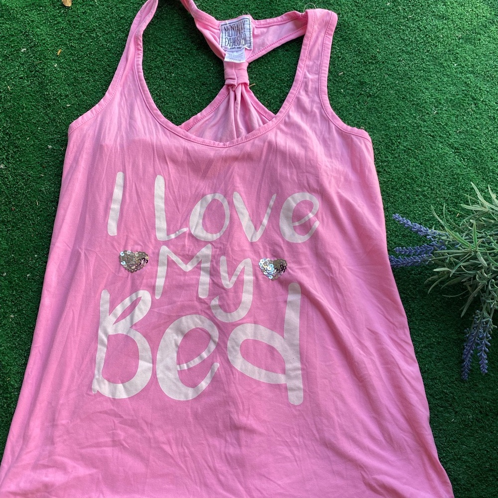Mentally exhausted tank top